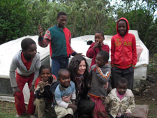 HCI President, Maria Coler, at an HIV Clinic in the Kwazulu Natal Region, South Africa.